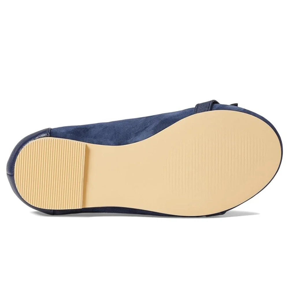 Janie and Jack Bridle 100047071 Toddler US 9M Blue Suede Bit Ballet Flat JZZ1194 - Picture 5 of 10